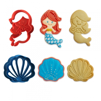 Cutter Set - Mermaid and Shell
